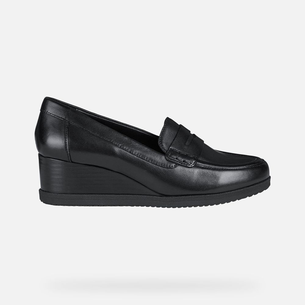 Geox Bayan Loafers Siyah - Anylla - IKW-729084